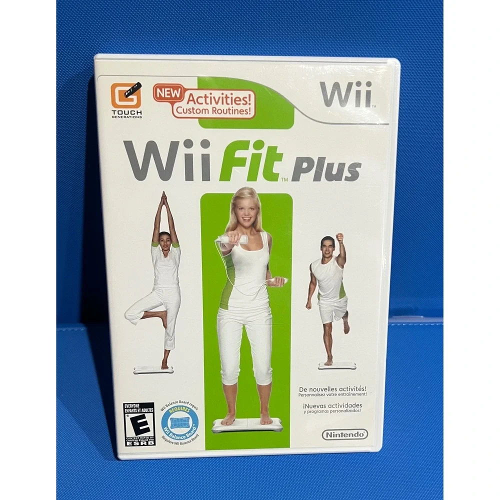 Nintendo Wii Fit Plus Game Disc with Case and Manual RVL-RFPE-USA